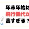 年末年始は飛行機代が高すぎる？相場や家族旅行で安い航空券を買う方法